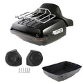 King Trunk Backrest Rack LED Light Speakers Fit For Harley Street Glide 14-2026