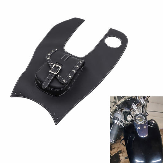 Black PU Leather Tank Cap Panel Bag For Honda Shadow Spirit 750 VT750 C2 07-2014