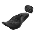 Driver & Passenger Seat Rear Pad Fit For Harley Touring Road King Flhr 2009-2023
