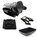 King Trunk Backrest Rack Mount Plate Fit For Harley Touring Street Glide 2014-26