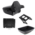 King Trunk Backrest Pad Mount Rack Plate Fit For Harley Electra Glide 2014-2026