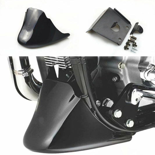 Glossy Black Chin Fairing Front Spoiler For Harley Sportster XL 883 XL1200 04-14