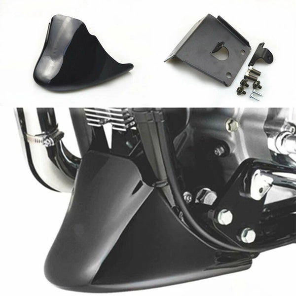 Glossy Black Chin Fairing Front Spoiler For Harley Sportster XL 883 XL1200 04-14