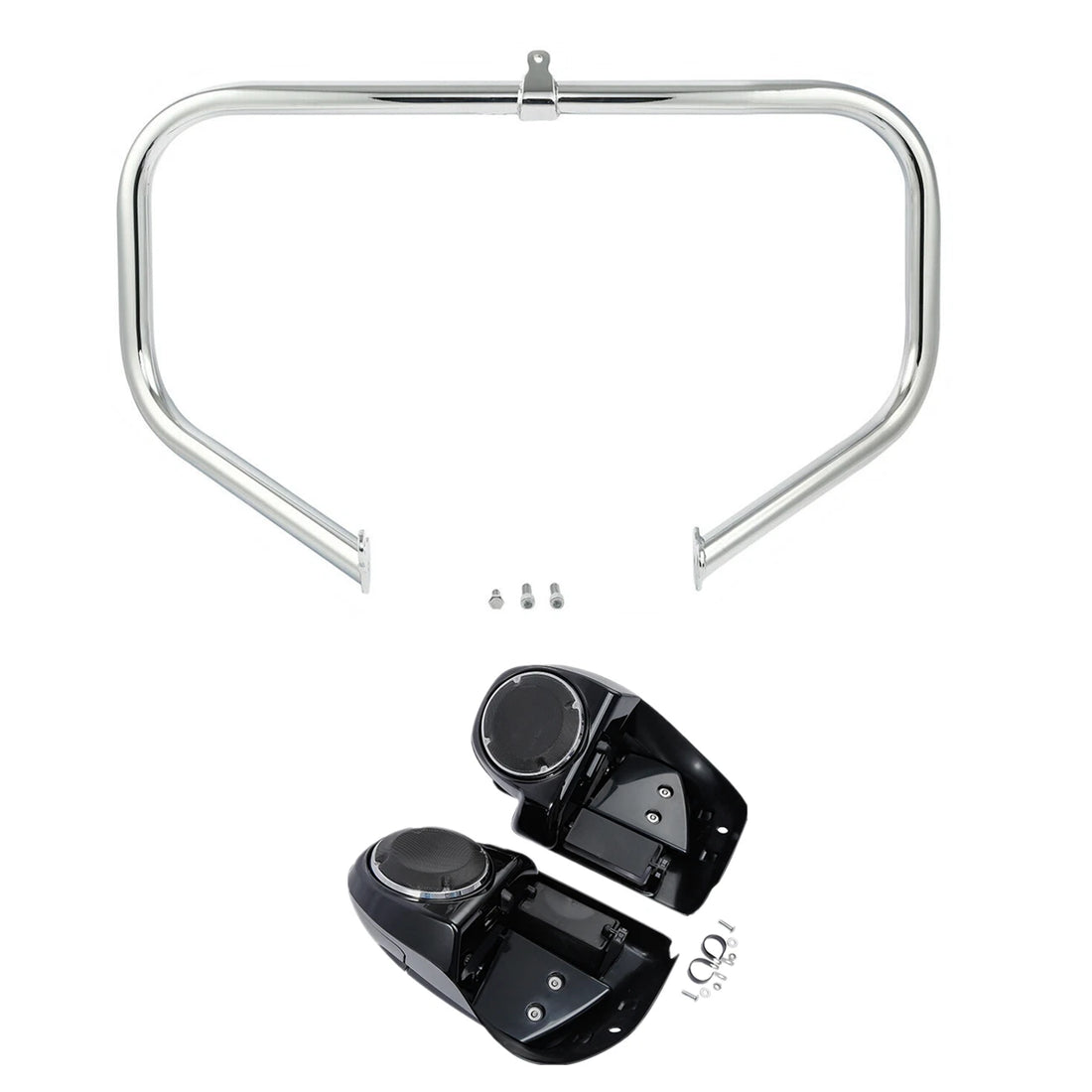 Lower Vented Fairing Speaker Pod & Crash Bar Fit For Harley Road Glide 2014-2023
