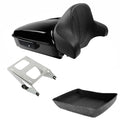 Chopped Trunk Backrest Mount Rack Fit For Harley Touring Road Glide 2014-2026