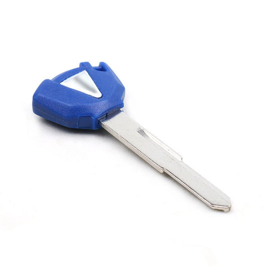 3PCS Blue Blank Uncut Blade Key For Kawasaki Ninja ZX6R ZX9R ZX10R ZX12R ZX14R