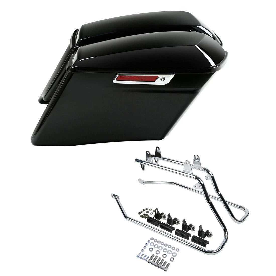 4" Stretched Hard Saddlebags Brackets Kit Fit For Harley Softail Deluxe 84-17