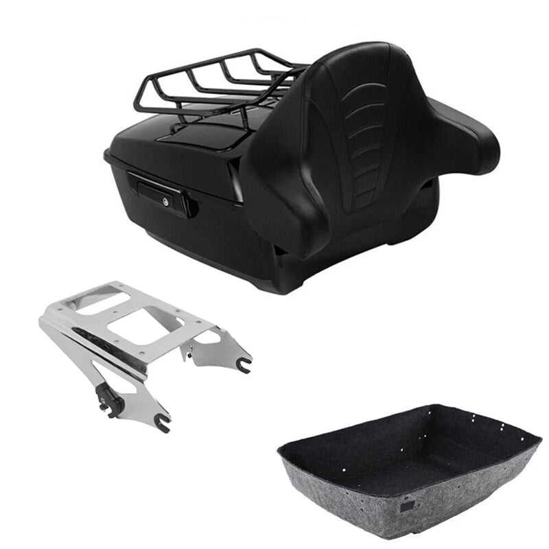 King Trunk Pad Mount Rack Fit For Harley Touring Glide 2009-2013