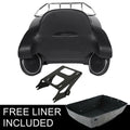 Matte King Trunk Backrest Speaker Mounting Rack Fit For Touring Road Glide 14-26
