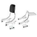 Chrome Sissy Bar Backrest Pad /Luggage Rack/Docking Fit For Harley Softail 18-25