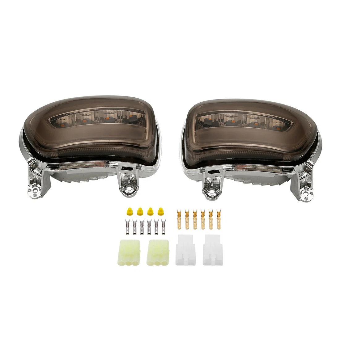 Front LED Turn Signals Smoked Lens Fit for Honda Goldwing 1800 2001-17 F6B 13-17