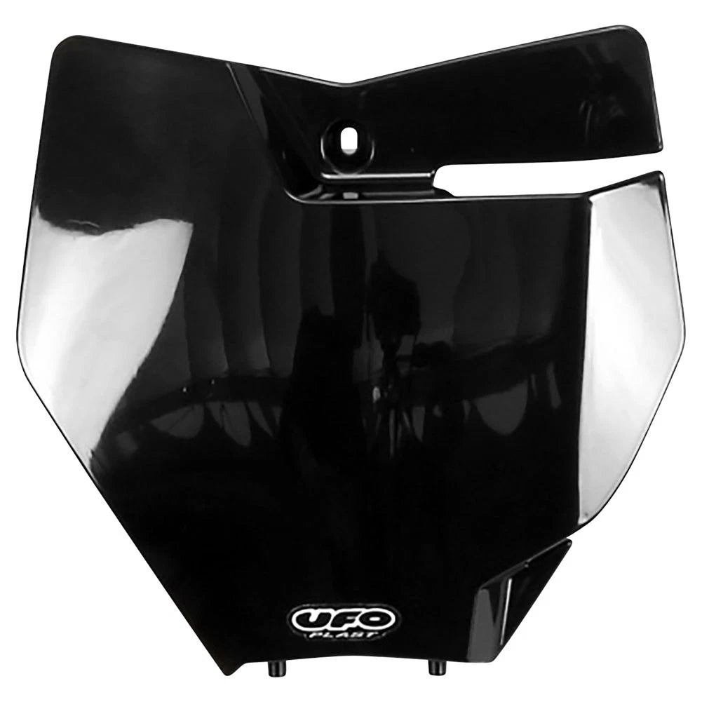 UFO Front Number Plate Black For KTM 125 SX 2016-2018