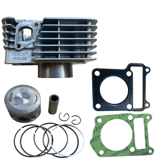54mm Bore Cylinder Set Kits Piston Gasket Top Parts For Yamaha YBR125 XTZ125