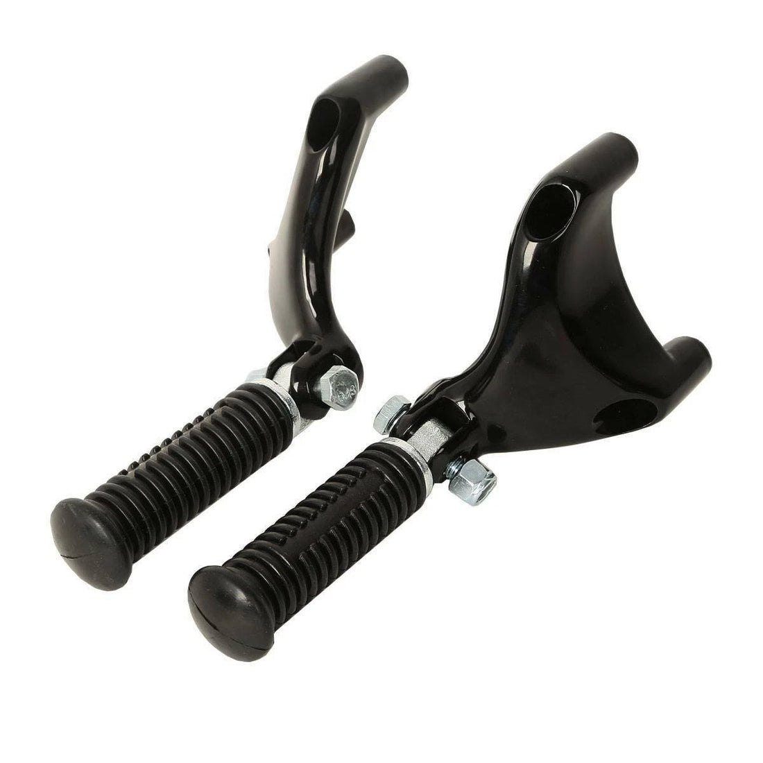 Black Rear Footpeg Pegs Mounting Clamps Fit For Harley Sportster 883 1200 04-13
