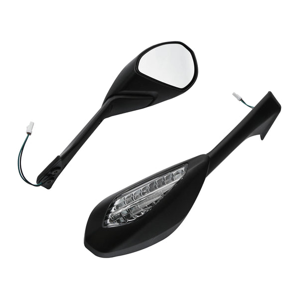 Rear View Mirrors with LED Turn Signal Light Fit For Ducati Panigale V4 18-21