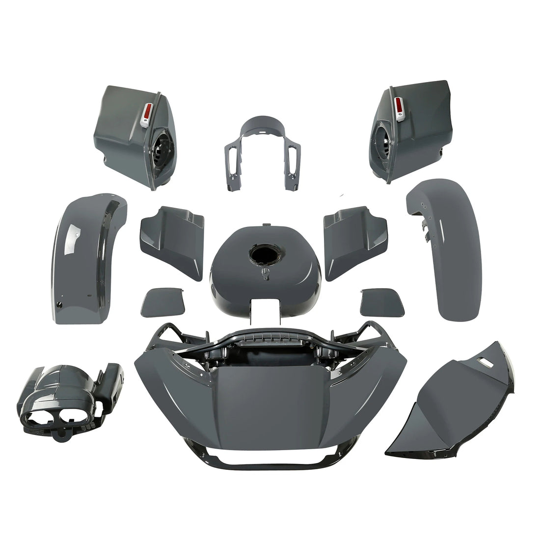 Fairing Body Kit Fit For Harley CVO Road Glide 2015-2024 2022 2023 Gunship Gray