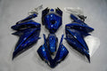 Blue Black Forged Carbon Fiber Fairing Kit For Yamaha YZF R125 2008-2013,2014-18