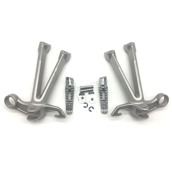 Silver Motorcycle Rear Passenger Foot Peg Bracket For Suzuki GSXR1000 2007 2008