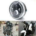 7'' LED Round Headlight With Angel Eye Light For Honda GN125 CG125 CB400 CB500