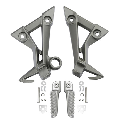 Passenger Footpegs Pegs Footrests Bracket Fit For Kawasaki Ninja 300 13-17 14 15