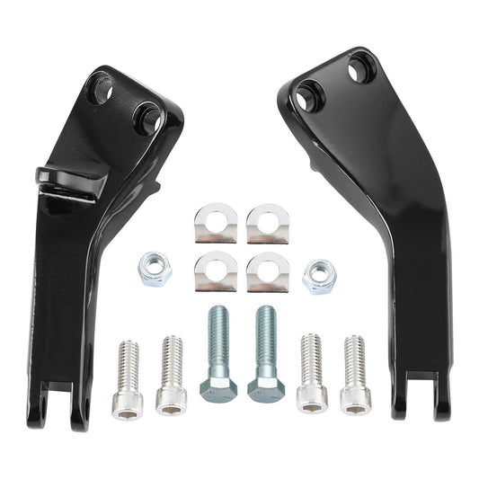 Passenger Foot Peg Mount Brackets Fit For Harley Dyna Street Fat Bob 2006-2017
