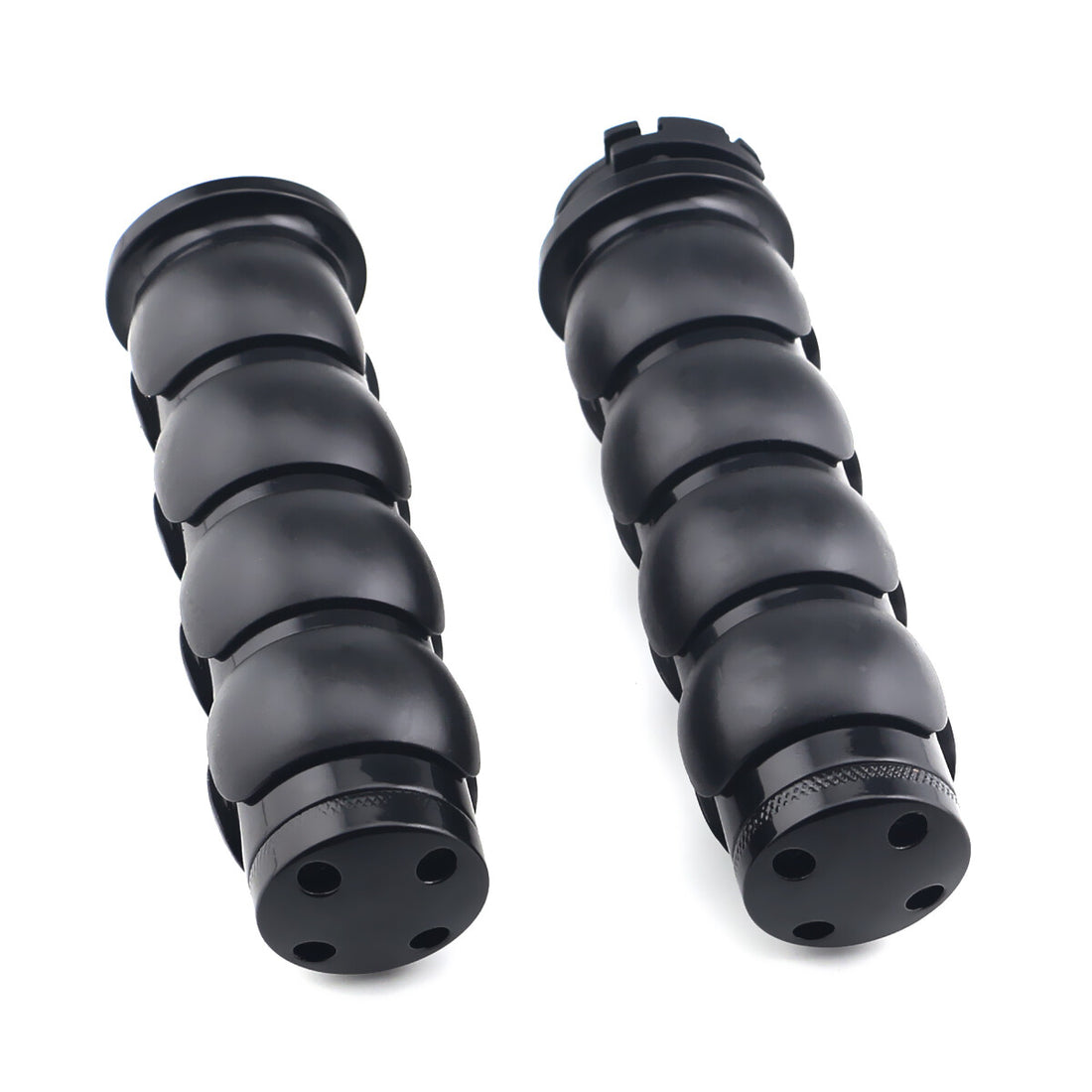 1" Handlebar Handle Grips For Harley Softail Dyna Glide Bad Fat Boy Sportster883