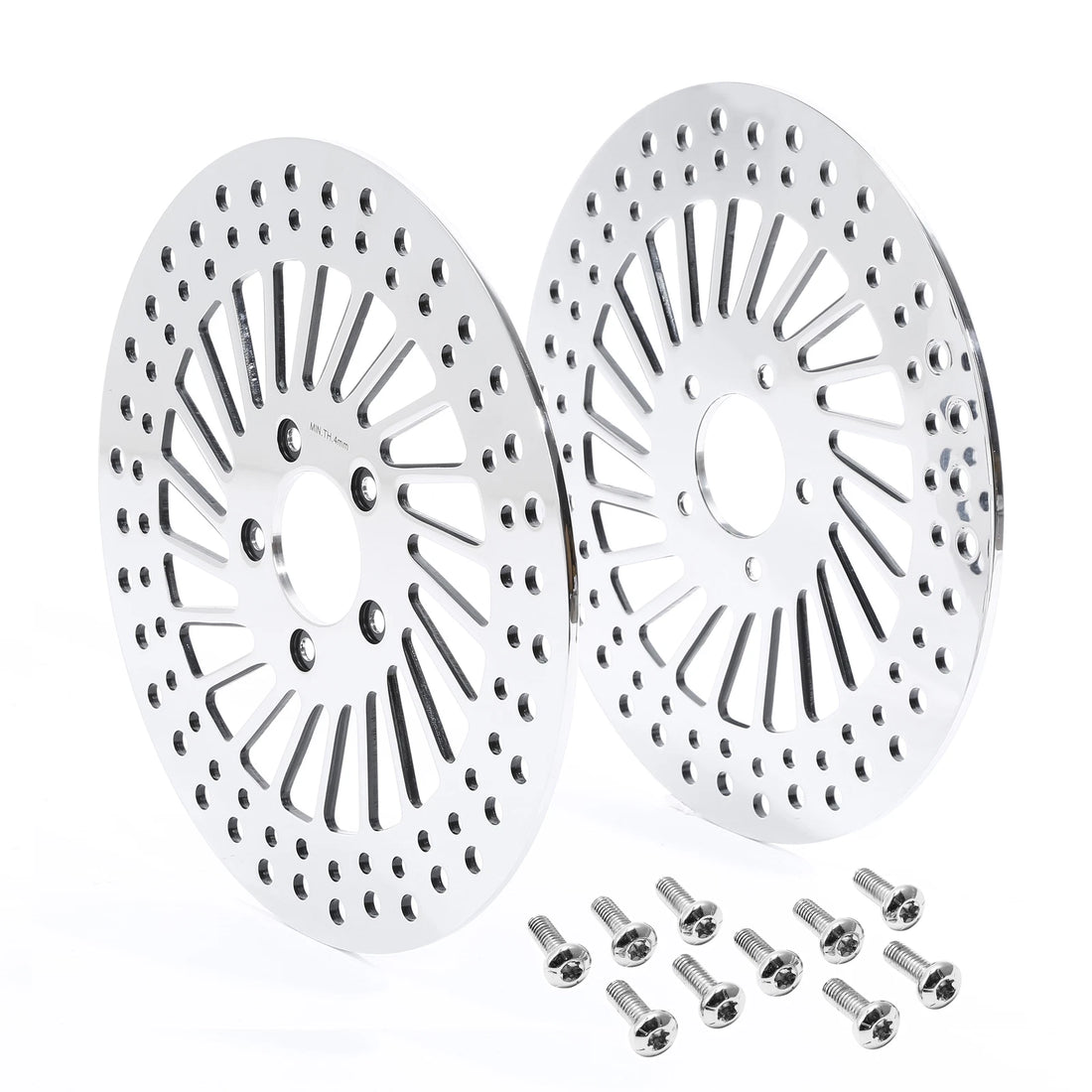 11.5" Front Brake Disc Rotors Bolts Fit For Harley Sportster 2000-13 Dyna 00-05