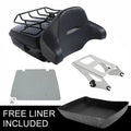Chopped Trunk Backrest Mount Plate Fit For Harley Street Road King Glide 2014-26