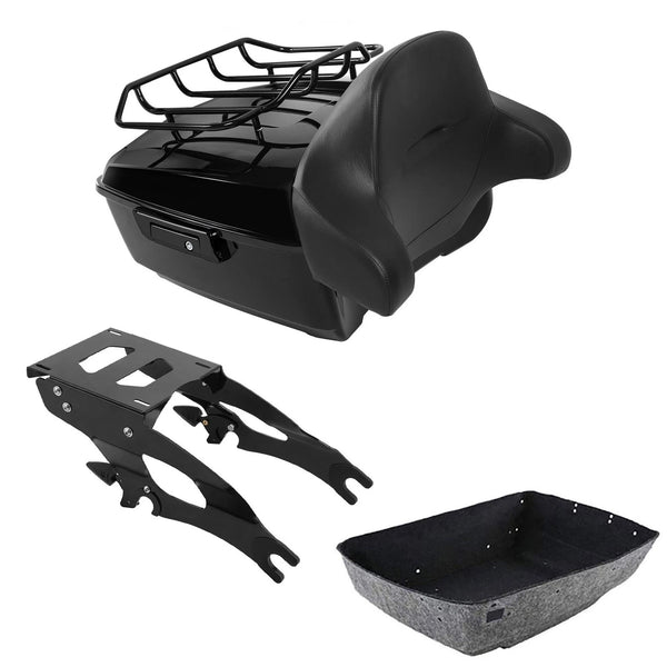 King Tour Trunk Luggage Backrest Mount Rack Fit For Indian Chieftain 2014-2025