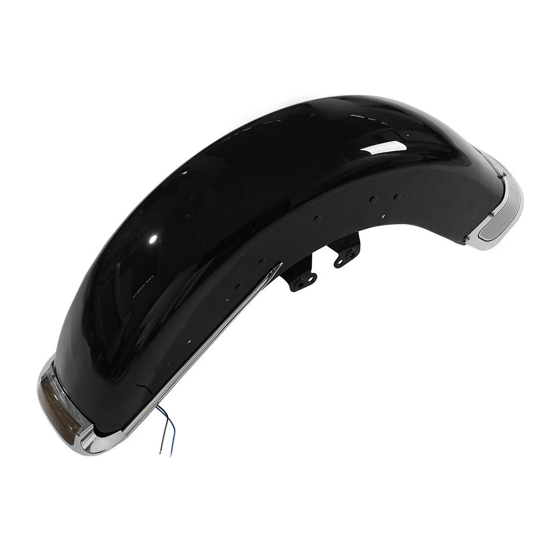 Vivid Black Front Fender Fit For Harley Davidson Road King 2014-2023
