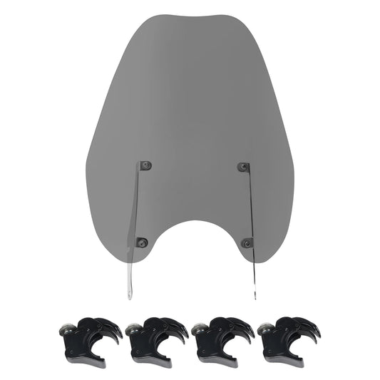 Smoke Windshield 39mm Quick-Release Clamps Fit For Harley Sportster XL 1988-2022