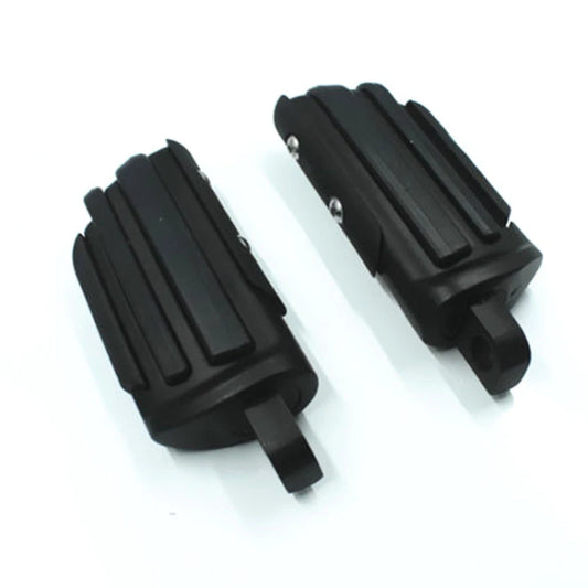 Black Footrests Front Rear Footpeg For Harley Sportster 1200 Softail Dyna