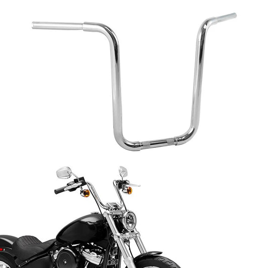 Handlebar Ape Hanger Fit For Harley Sportster XL Flst 1.25" Fat Chrome 16"