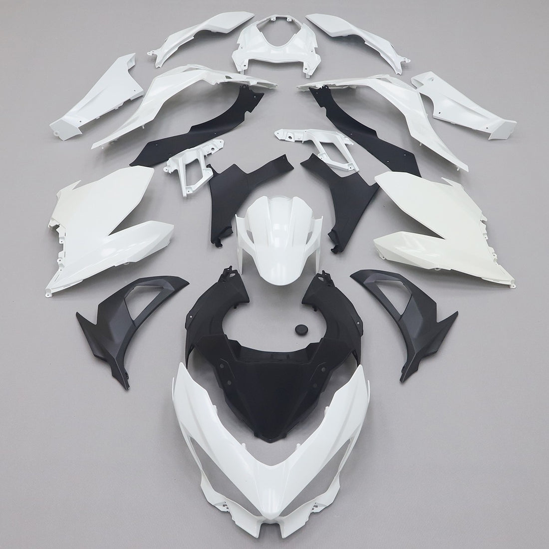 Fairings Kit For Kawasaki Ninja 400 2018-2023 EX400 ABS Unpainted White Body Set