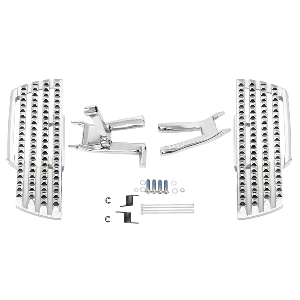 Chrome Driver Footboard Floorboard & Bracket Fit For Harley Softail Slim 18-2025