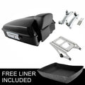 Chopped Trunk Pad Two Up Mount Rack Docking Kit Fit For Harley Touring 2014-2026