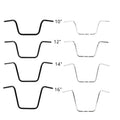 Chrome/Black 10/12/14/16" Ape Hanger 1" Custom Handlebars Fit For Harley Flst