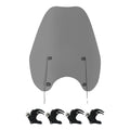 Smoke Windshield Windscreen & 49mm Clamps Fit For Harley Dyna Street Bob 2006-17
