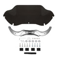 9.5'' Windshield Windscreen & Chrome Trims Fit For Harley Road Glide Fltr 04-13