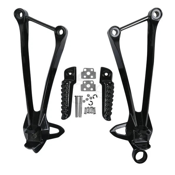 Passenger Footpegs Pegs Bracket Fit For Kawasaki Ninja ZX6R 09-25 ZX10R 08-10 09