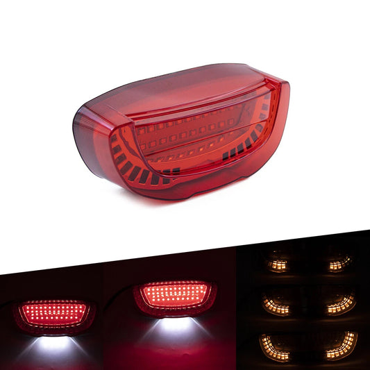 LED Red Tail Brake Flowing Water Turn Signal Light For Honda CBR250 1988-1999