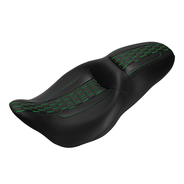 Fit For Harley Touring Electra Road Glide 09-2023 Green Driver Passenger Seat