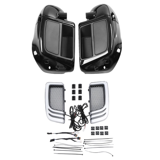 Lower Vented Fairings W/ Turn Signals Fit For Harley Touring Road Glide 14-23