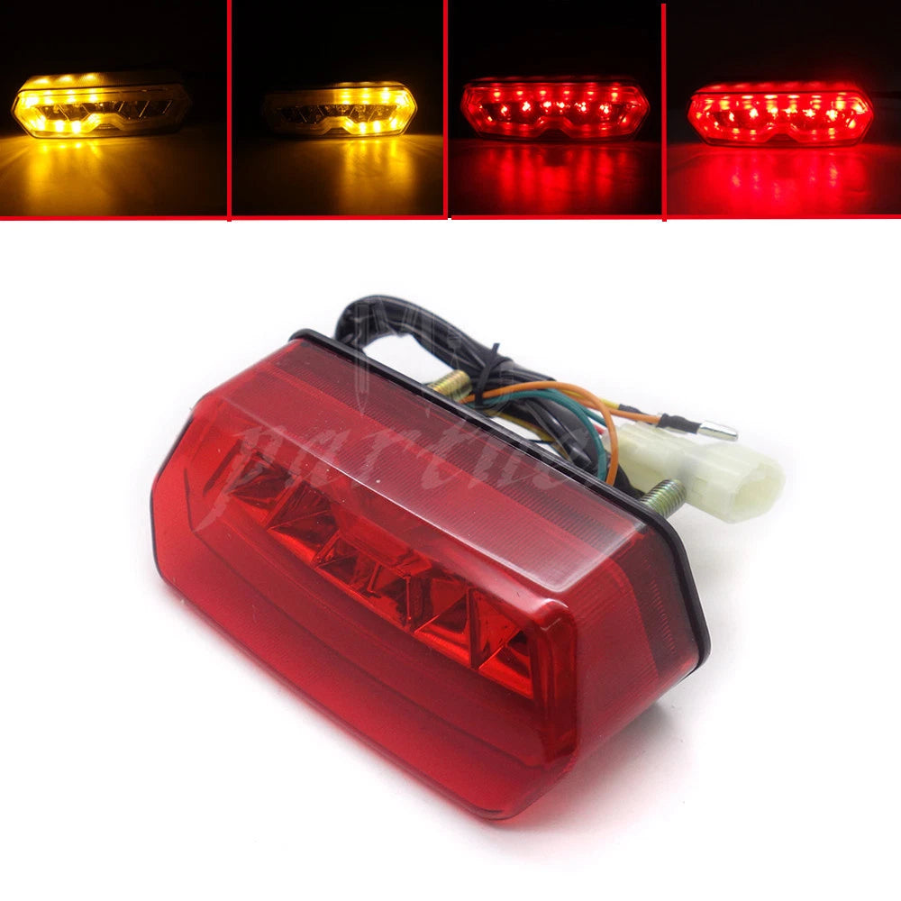 Red Integrated LED Tail Stop Turn Signals Light For Honda Grom 125 MSX 2014-2016