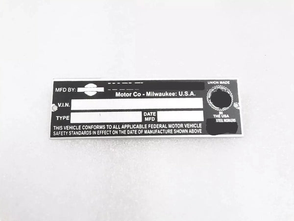 Data Plate Fit For Harley Davidson Motorcycles