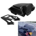 Black Razor Trunk Pad 2 Up Rack Fit For Harley Touring Street Glide 14-25