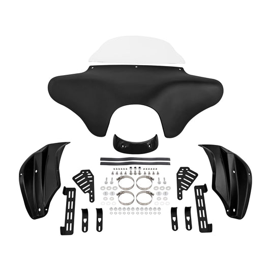 Matte Black Batwing Fairing w/ Windshield Fit For Yamaha V Star 650 1100 Classic