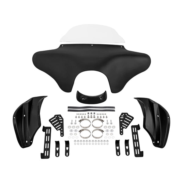 Matte Black Batwing Fairing w/ Windshield Fit For Yamaha V Star 650 1100 Classic