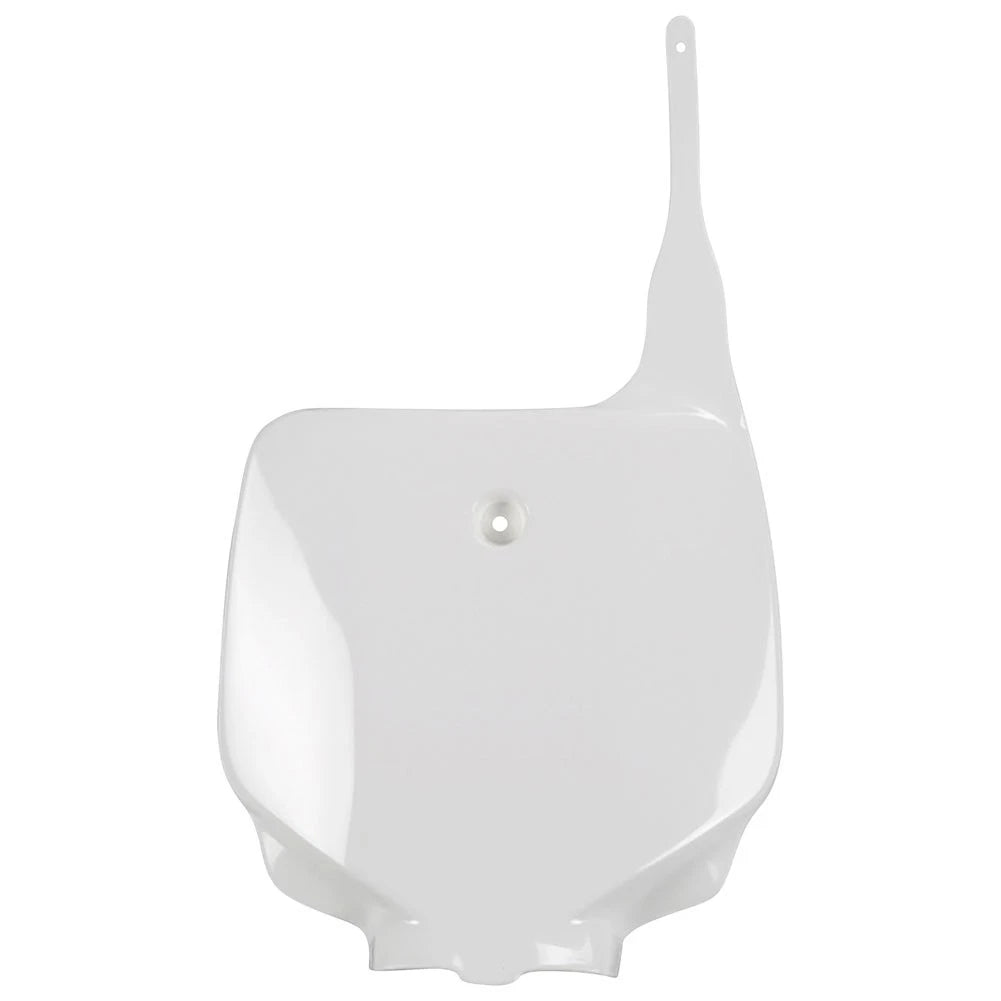 UFO Front Number Plate White For Kawasaki KX100 1998-2009,2011-2013