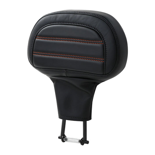 Front Driver Backrest Pad Black Fit For Harley Touring Cvo Road Glide Fltrxse